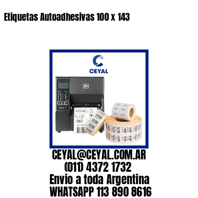 Etiquetas Autoadhesivas 100 x 143