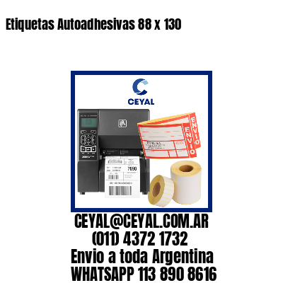 Etiquetas Autoadhesivas 88 x 130