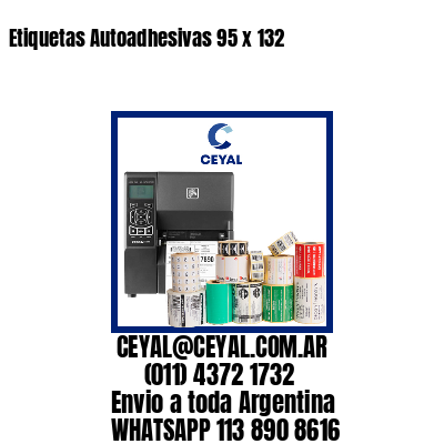 Etiquetas Autoadhesivas 95 x 132