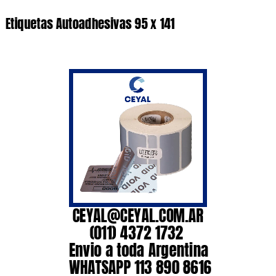 Etiquetas Autoadhesivas 95 x 141