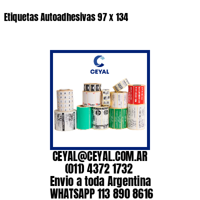 Etiquetas Autoadhesivas 97 x 134