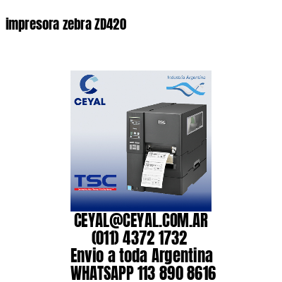 impresora zebra ZD420