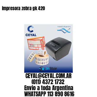 impresora zebra gk 420