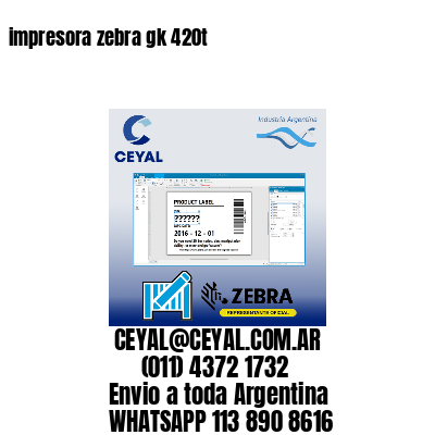 impresora zebra gk 420t