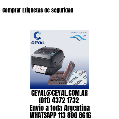 Comprar Etiquetas de seguridad