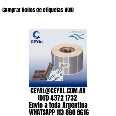 Comprar Rollos de etiquetas VOID