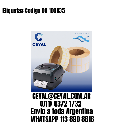 Etiquetas Codigo QR 100X35