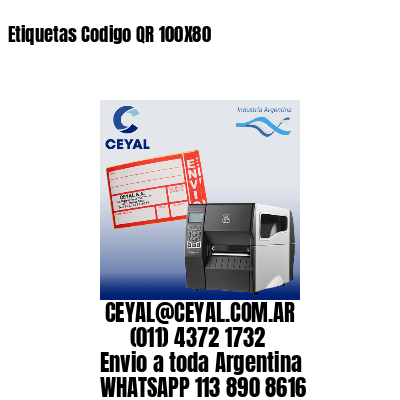 Etiquetas Codigo QR 100X80