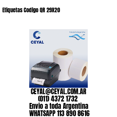 Etiquetas Codigo QR 29X20