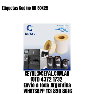 Etiquetas Codigo QR 50X25