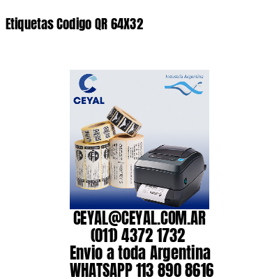 Etiquetas Codigo QR 64X32