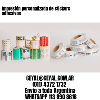 Impresión personalizada de stickers adhesivos