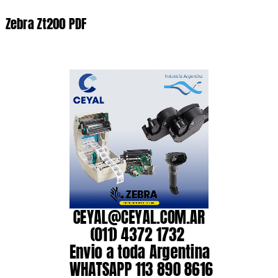 Zebra Zt200 PDF