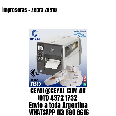 impresoras - Zebra ZD410