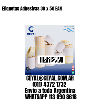 Etiquetas Adhesivas 30 x 50 EAN