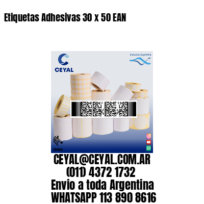 Etiquetas Adhesivas 30 x 50 EAN