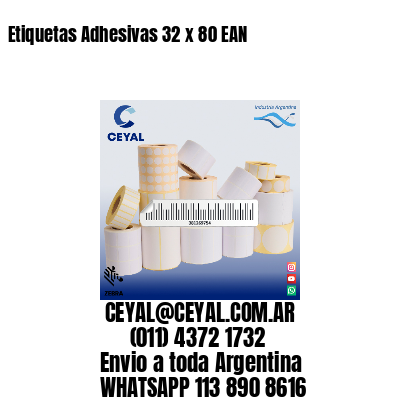 Etiquetas Adhesivas 32 x 80 EAN