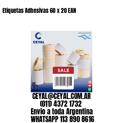 Etiquetas Adhesivas 60 x 20 EAN