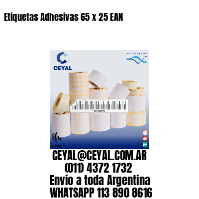 Etiquetas Adhesivas 65 x 25 EAN