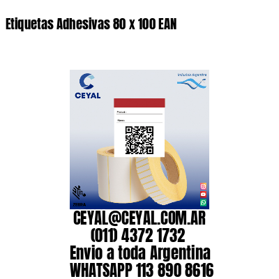 Etiquetas Adhesivas 80 x 100 EAN