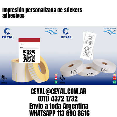 Impresión personalizada de stickers adhesivos