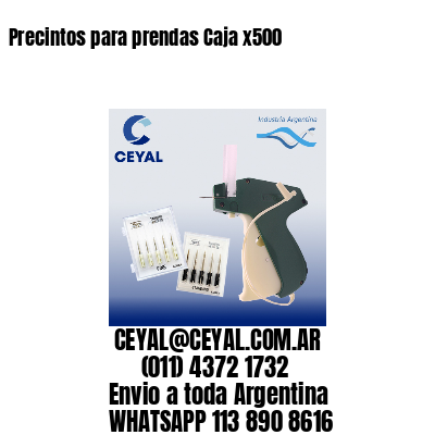 Precintos para prendas Caja x500