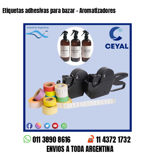 Etiquetas adhesivas para bazar - Aromatizadores