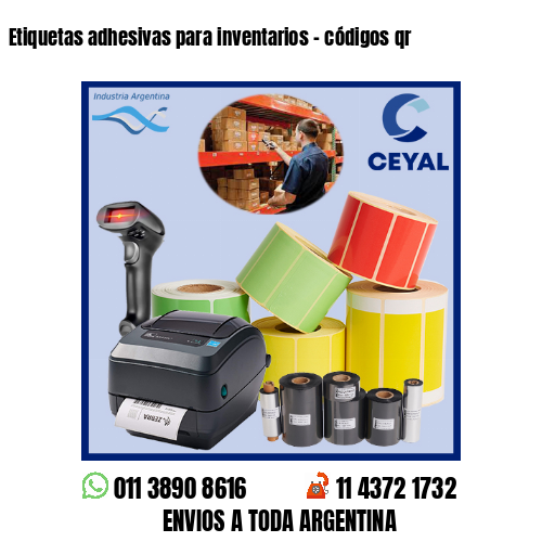 Etiquetas adhesivas para inventarios - códigos qr