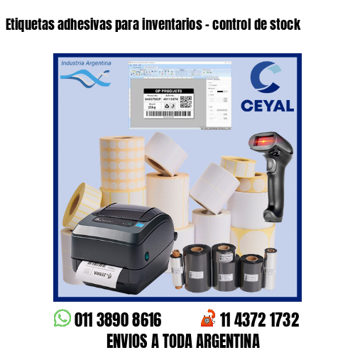 Etiquetas adhesivas para inventarios – control de stock