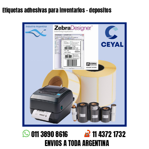 Etiquetas adhesivas para inventarios - depositos