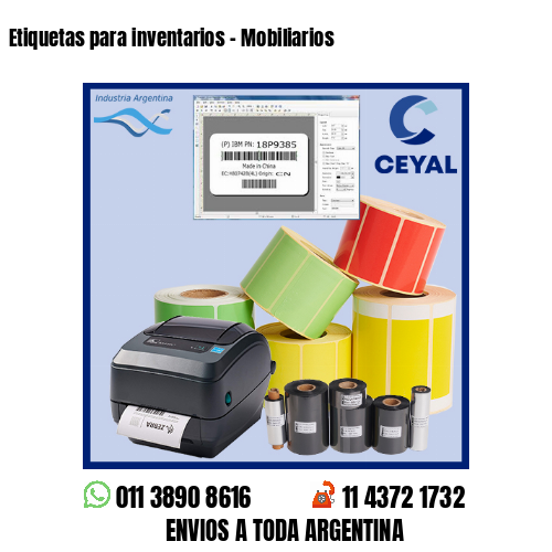 Etiquetas para inventarios - Mobiliarios