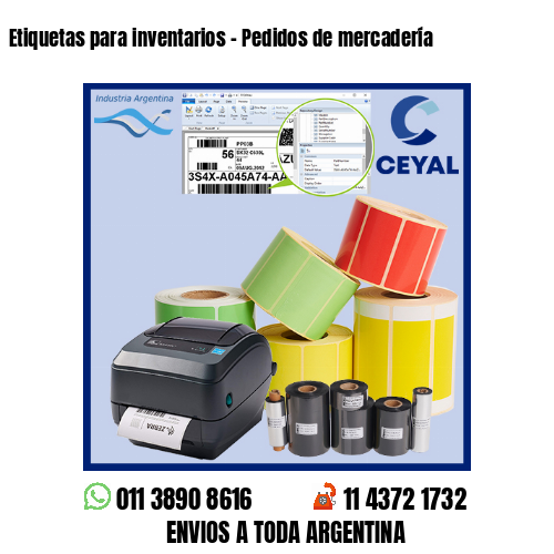 Etiquetas para inventarios - Pedidos de mercadería