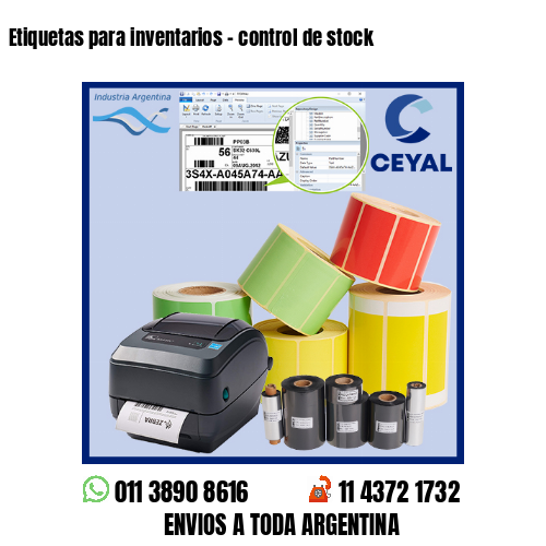 Etiquetas para inventarios – control de stock