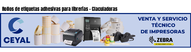 Rollos de etiquetas adhesivas para librerías - Claculadoras