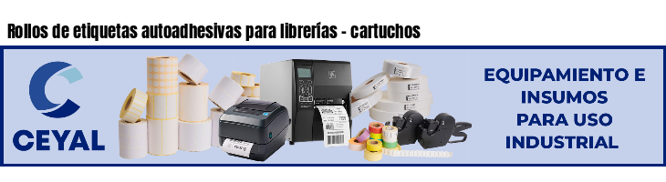 Rollos de etiquetas autoadhesivas para librerías - cartuchos