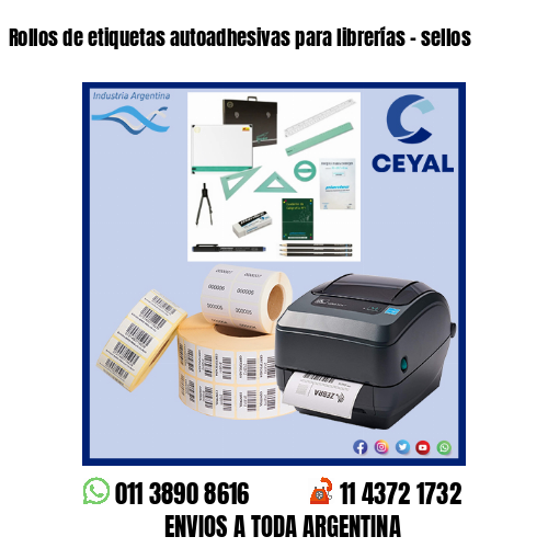 Rollos de etiquetas autoadhesivas para librerías – sellos