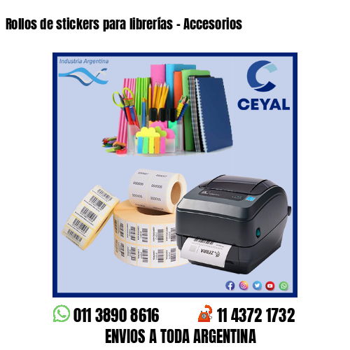 Rollos de stickers para librerías - Accesorios