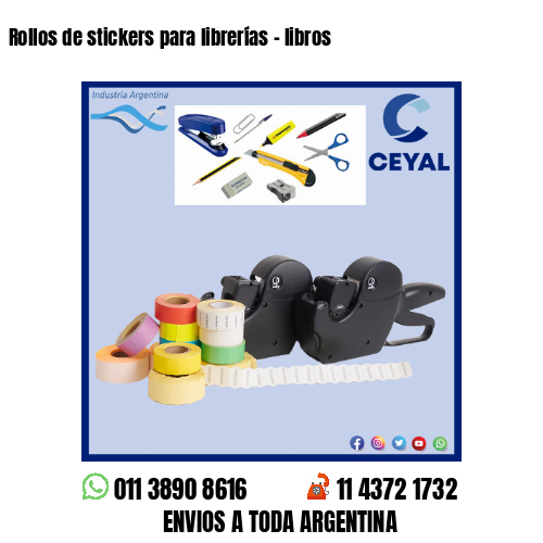 Rollos de stickers para librerías – libros