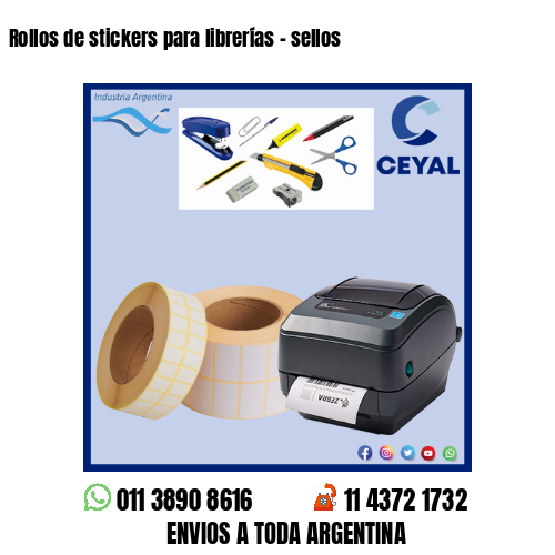 Rollos de stickers para librerías - sellos