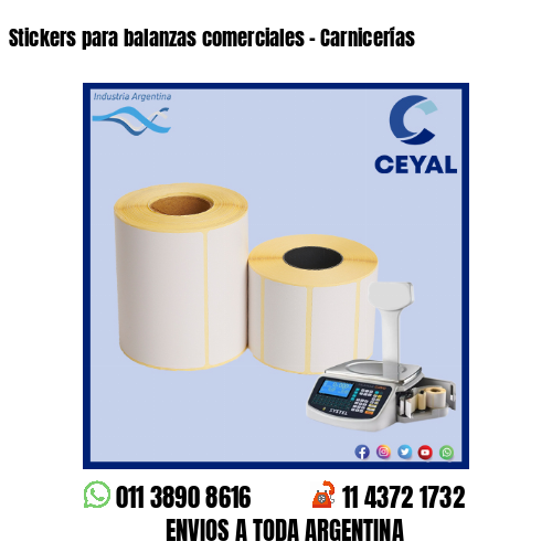 Stickers para balanzas comerciales – Carnicerías