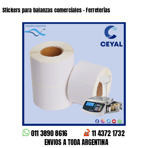 Stickers para balanzas comerciales – Ferreterías