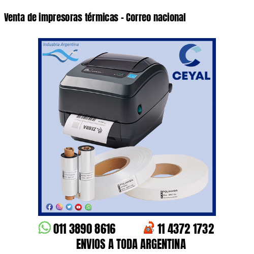 Venta de impresoras térmicas – Correo nacional