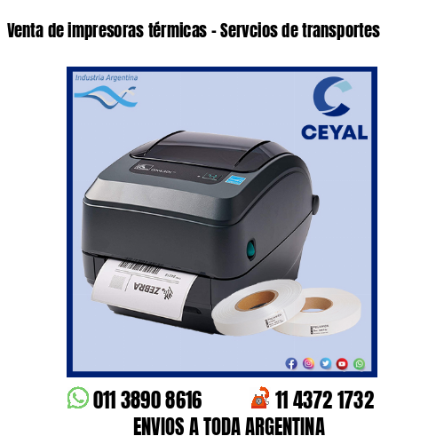 Venta de impresoras térmicas – Servcios de transportes