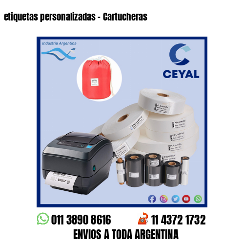 etiquetas personalizadas - Cartucheras