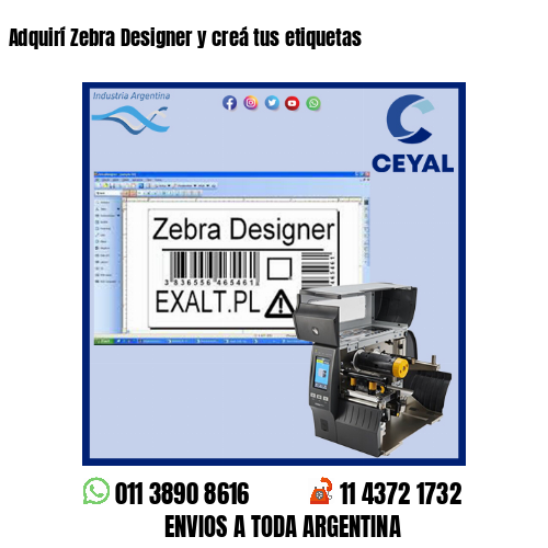 Adquirí Zebra Designer y creá tus etiquetas