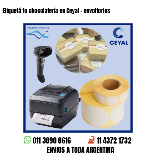 Etiquetá tu chocolatería en Ceyal – envoltorios