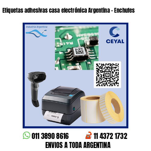 Etiquetas adhesivas casa electrónica Argentina – Enchufes