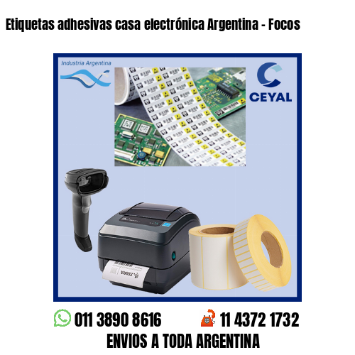 Etiquetas adhesivas casa electrónica Argentina – Focos