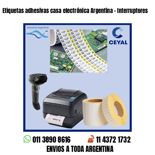 Etiquetas adhesivas casa electrónica Argentina – Interruptores