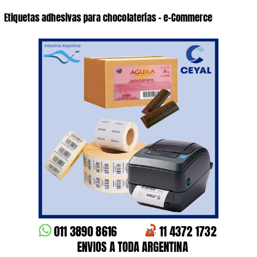 Etiquetas adhesivas para chocolaterías - e-Commerce